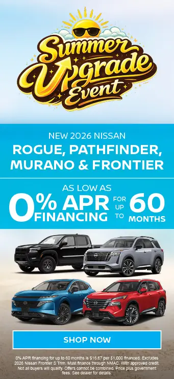 2026 Nissan Rogue, Pathfinder, Murano & Frontier Special